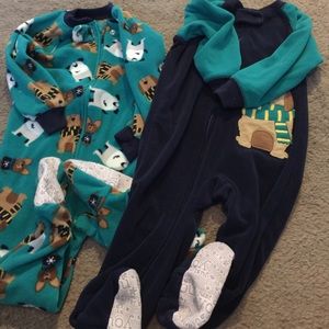 Charters fleece onesies boys