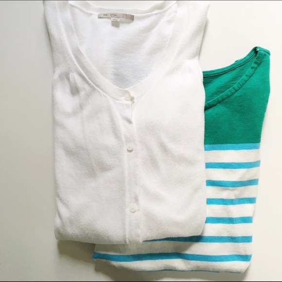 gap | white cardigan