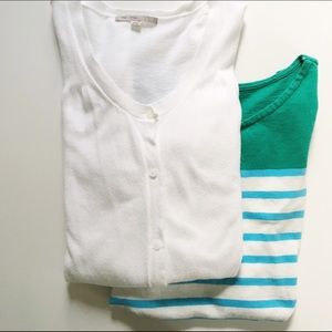 gap | white cardigan