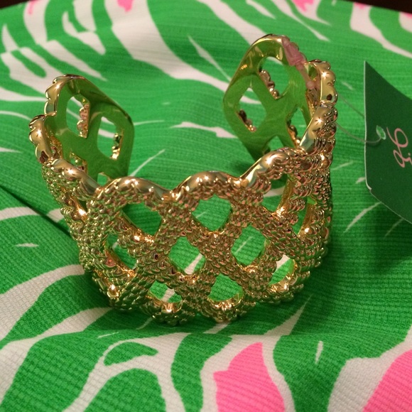 Lilly Pulitzer Jewelry - SOLD Gold Lattice Cuff