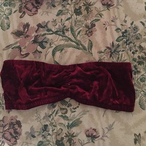 Burgundy bandeau