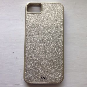 Light gold glitter iPhone 5/5s case