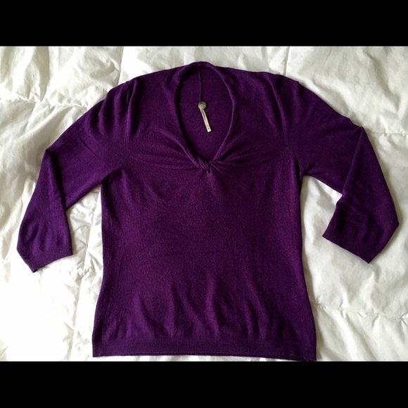 Margaret O'Leary violet sweater