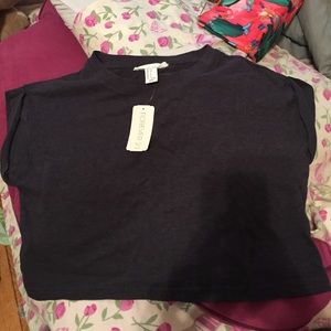 Forever 21 grey crop top