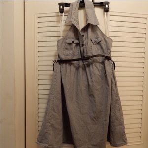 🎈MAJOR SALE! Grey & White Striped Halter