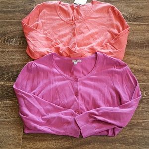 Set of 2 Halogen Cardigans sz Medium