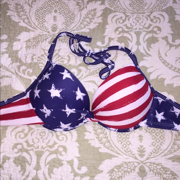 Other - American flag push-up bikini top
