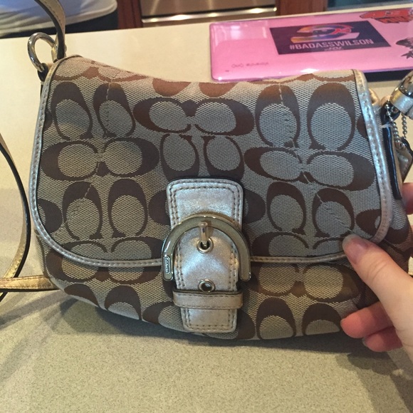 Brown Coach Crossbody with Matching Wallet