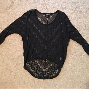 Lace long sleeve top