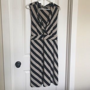FLASH SALE! Black & cream sleeveless summer dress
