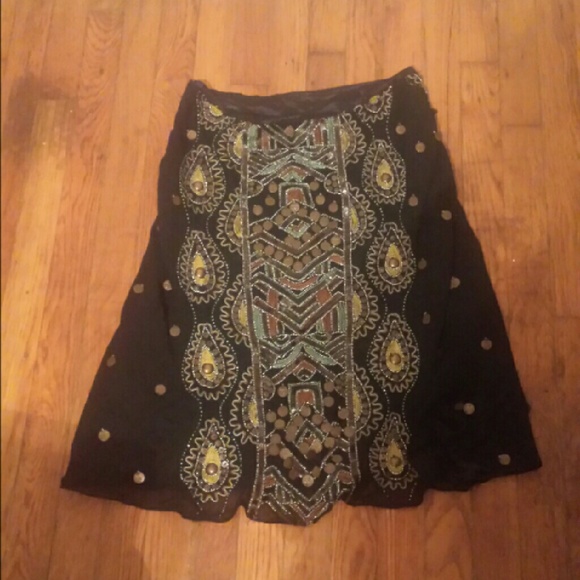 Boston Proper beaded skirt