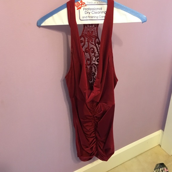 Maroon tight homecoming/prom dress