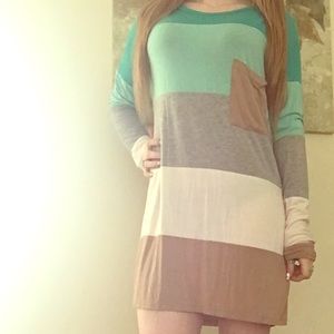 Color block piko top