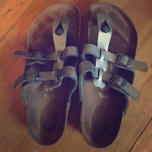 Silver Birkenstocks