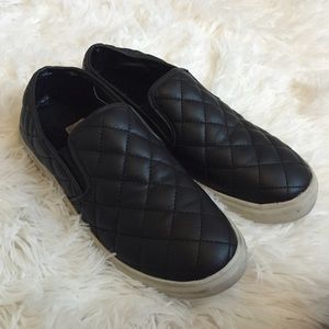 Leather Quilted Slip On's