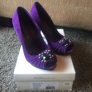 BCBG Suede Heels