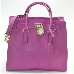 Micheal Kors Hamilton raspberry large