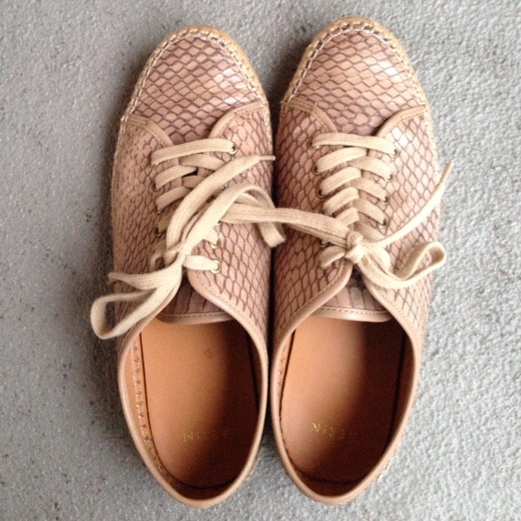 Aerin Laceup Espadrilles with rubber sole Size9