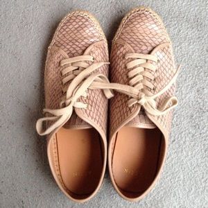 Aerin Laceup Espadrilles with rubber sole Size9