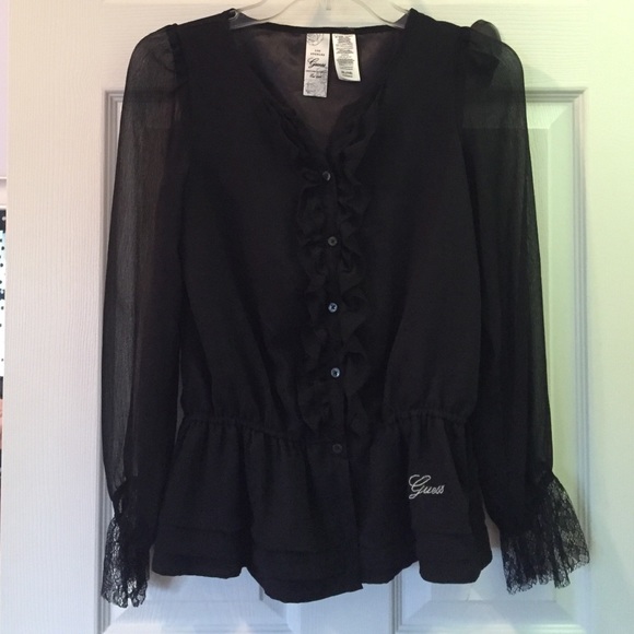 long sleeve dressy Guess shirt