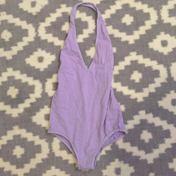 American Apparel Deep V Bodysuit