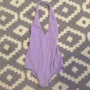 American Apparel Deep V Bodysuit