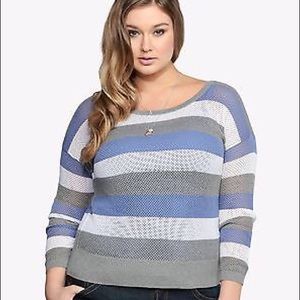 Torrid Open stitch sweater