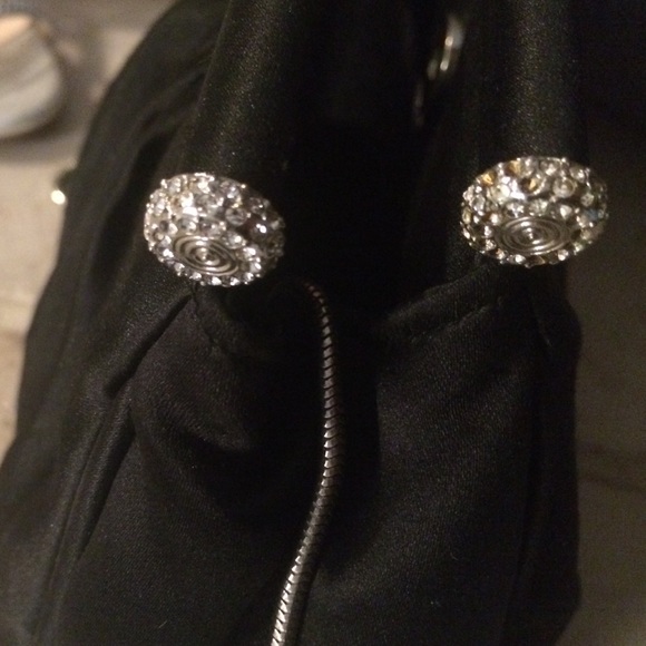 Classy black, satin purse and clutch - Picture 4 of 4