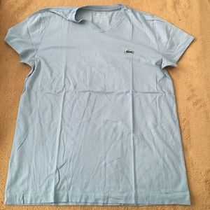 Men's Lacoste V Neck Tee Size 3
