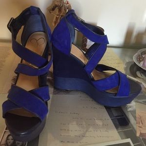 Royal Blue Jessica Simpson Wedges