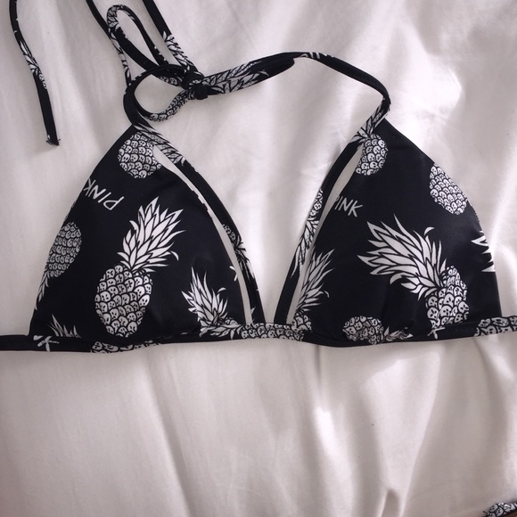 VS Pink reversible pineapple bikini