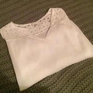 Long sleeve sheer JCrew top