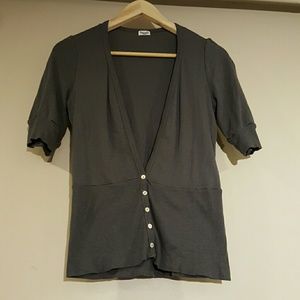 Simple and Classic Grey Cardigan