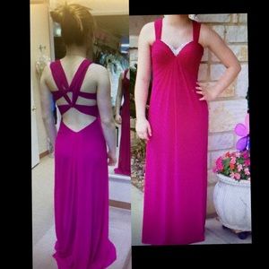 Magenta Prom dress-Size 0