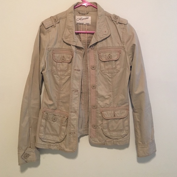 womens tan utility jacket