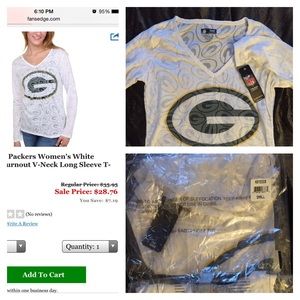 Womens GreenBay Packers Long Sleeve t-shirt