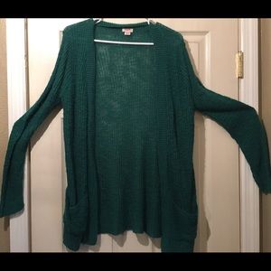 Green Cardigan