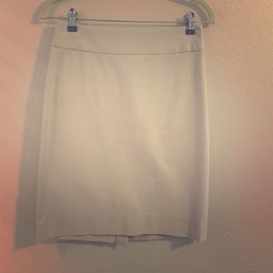 Timeless tan pencil skirt