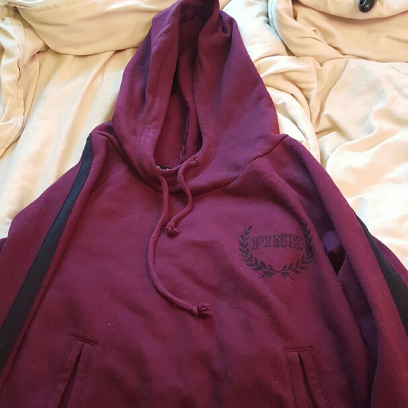 Maroon VS pink hoodie