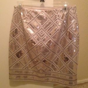 White House Black Market sequin skirt