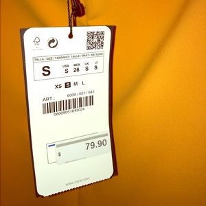 Gorgeous Yellow/orange Zara women's dress