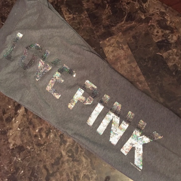VS PINK sequenced cropped joggers