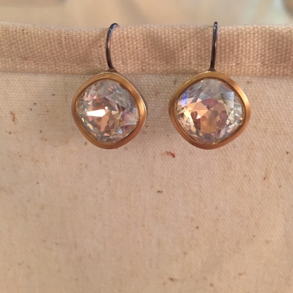 Brighton Venusian earrings Silver-brushed gold