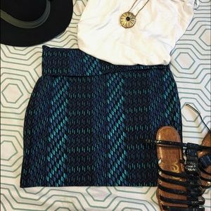 Easy Summer Tribal Graphic Print Mini Skirt