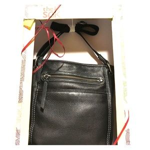 The Sak black leather crossbody