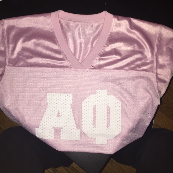 Alpha Phi sports jersey.