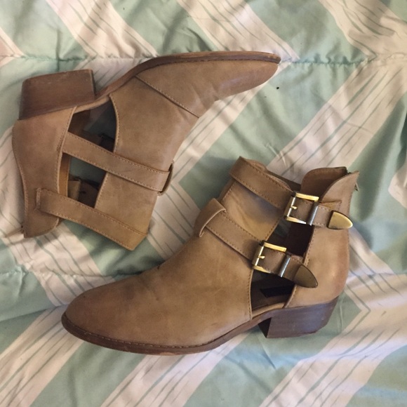 Cutout Ankle Booties