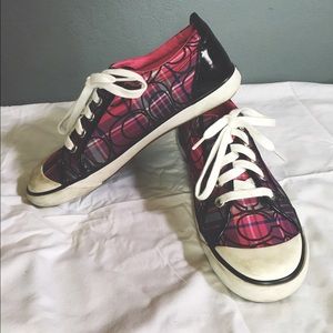 COACH BARRETT SNEAKERS - pink, purple & black