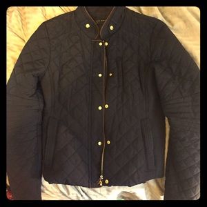 Navy Blue Quilt Zara Coat