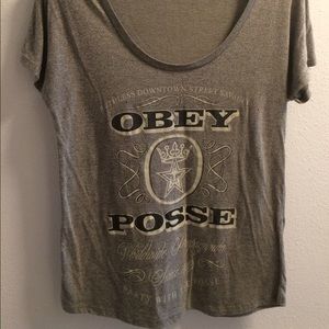 Obey t shirt, size small